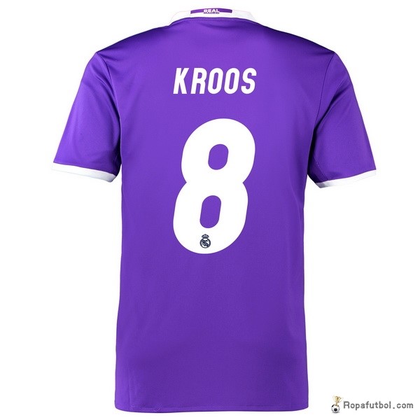 Camiseta Real Madrid Replica Segunda Ropa Kroos 2016/17 Purpura